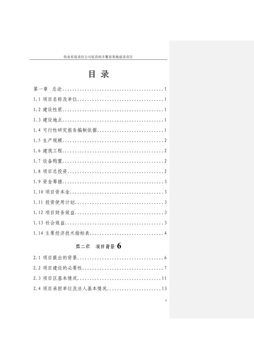 2017牧业有限责任公司优质肉羊繁育基地建设项目可行性研究报告.docx