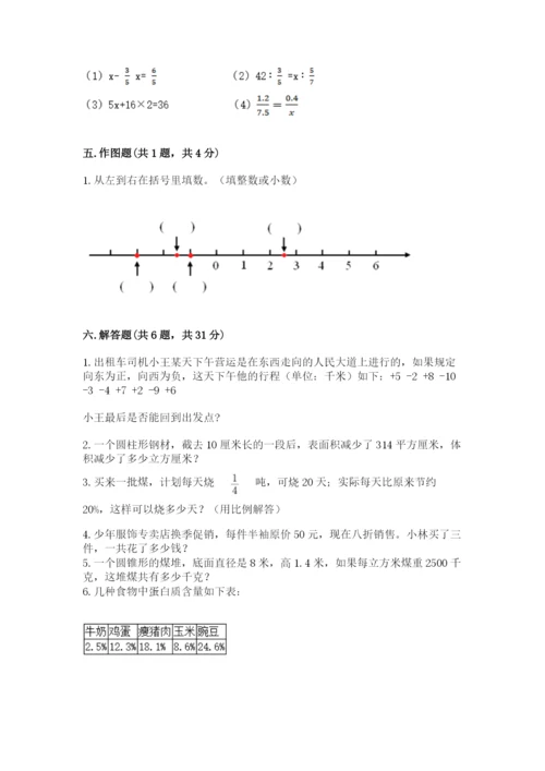 冀教版六年级下册期末真题卷（满分必刷）.docx
