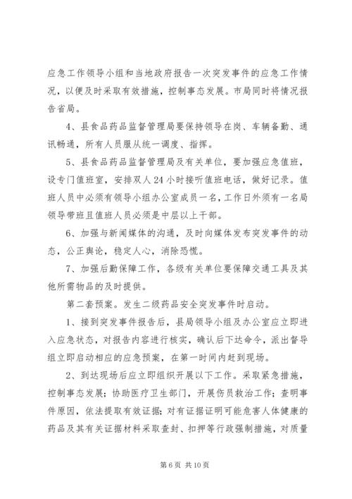 药品安全突发事件应急预案 (7).docx