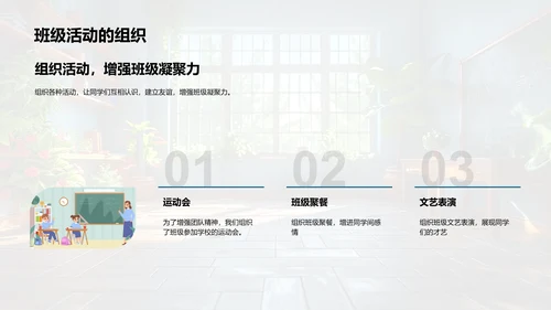 班会学习生活总结报告PPT模板