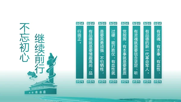创意迷彩风八一建军节部队军事PPT动态模板