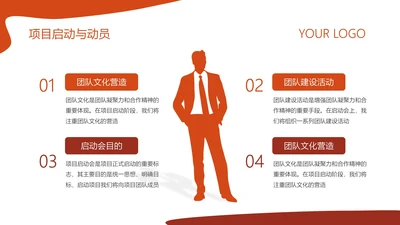 简约风含插图PPT矩阵