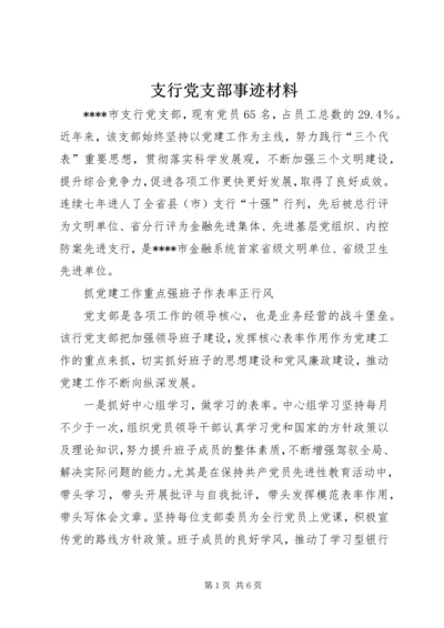 支行党支部事迹材料.docx