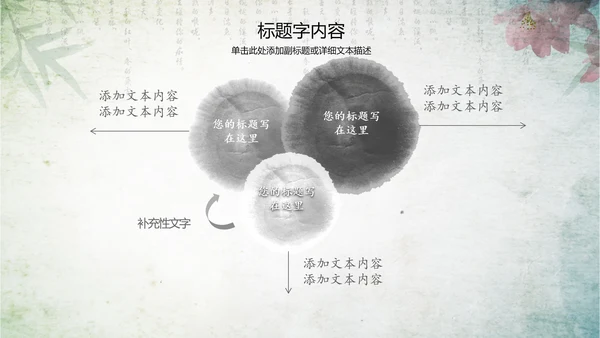 古香古色水墨中国风ppt动态模板