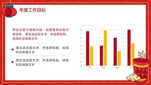 红色国风喜庆国潮开门红新年动员汇报会PPT模板