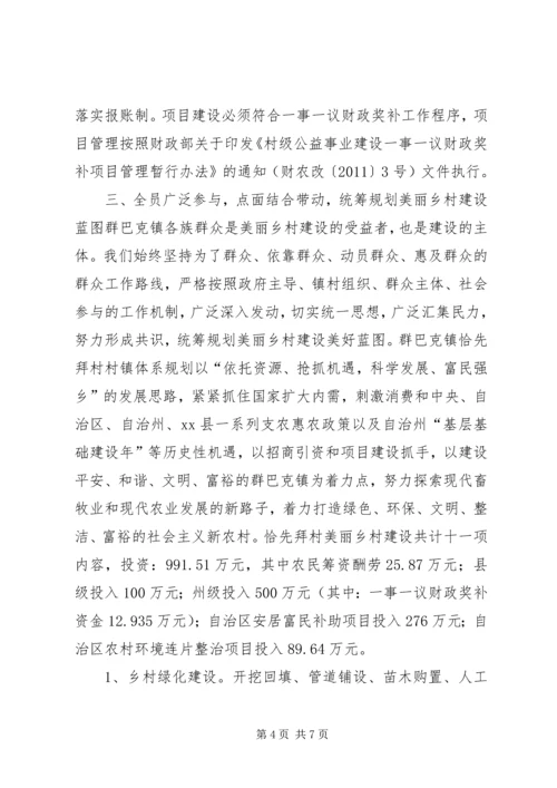 乡镇美丽乡村建设专题调研报告.docx