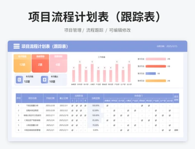 项目流程计划表（跟踪表）