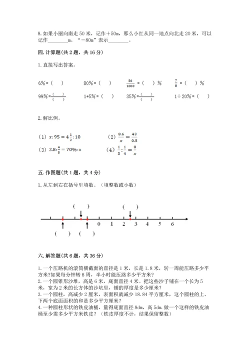 小学数学毕业测试卷有完整答案.docx