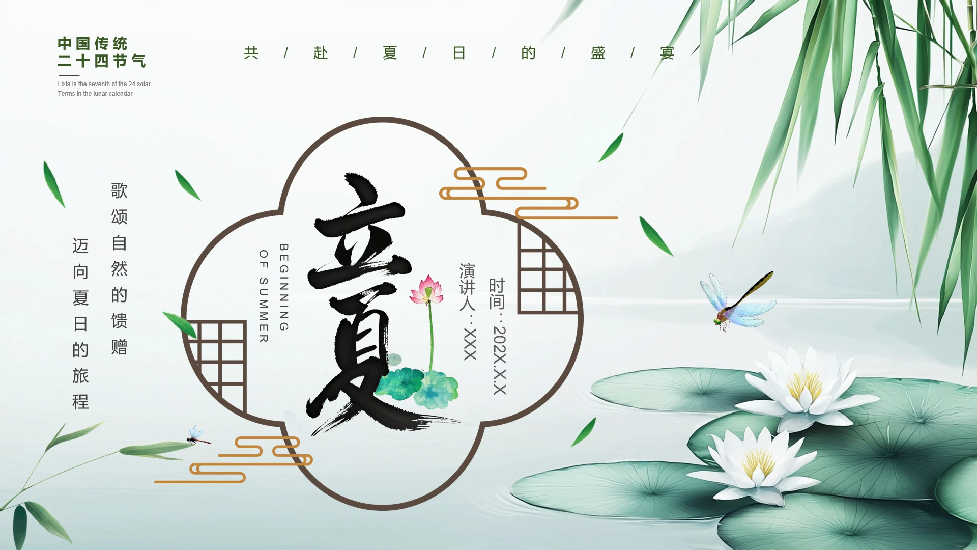 中国传统二十四节气立夏节气科普介绍主题班会通用PPT