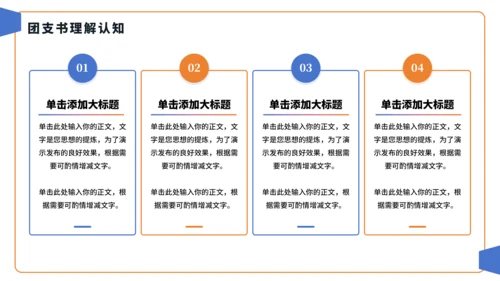 蓝橙色简约风大学班长竞选PPT模板