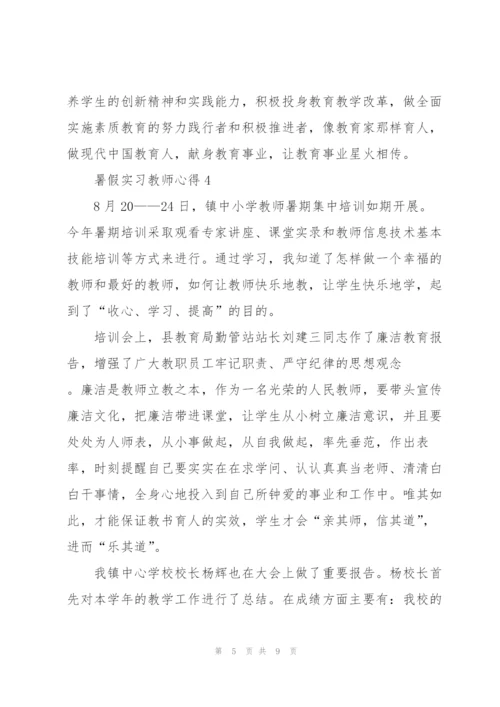 暑假实习教师心得5篇.docx