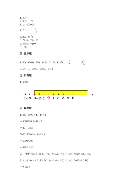 成都市武侯区六年级下册数学期末测试卷一套.docx