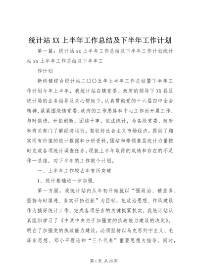 统计站XX上半年工作总结及下半年工作计划 (2).docx
