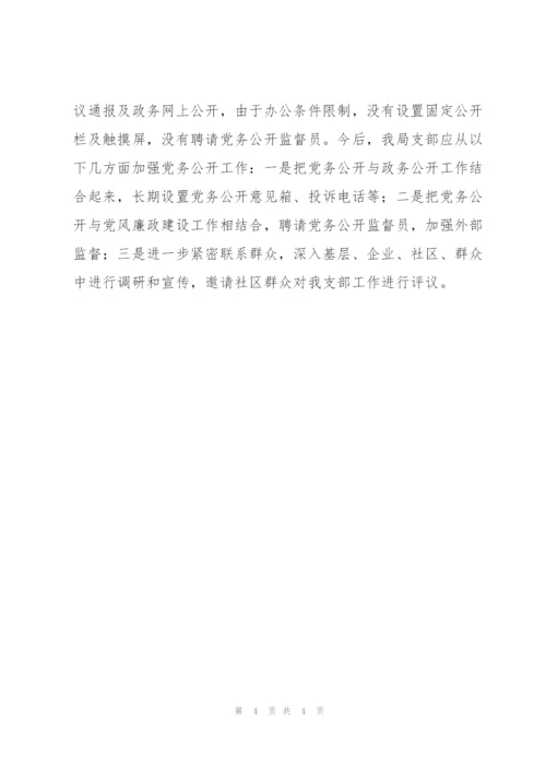 旅游局党支部党务公开经验总结.docx