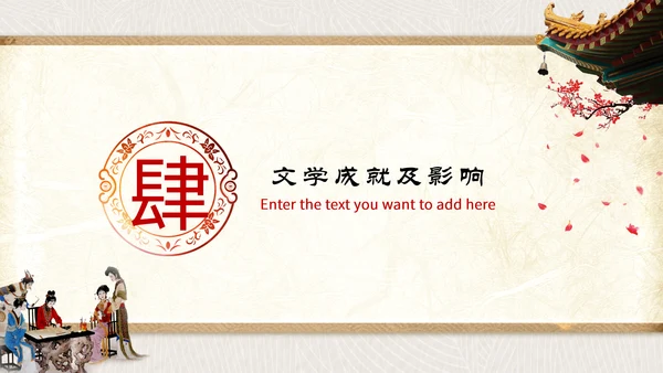 古代文学四大名著之红楼梦PPT模板