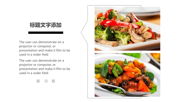 文艺杂志风美食画册通用PPT模板