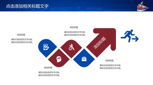 大气扬帆起航再创辉煌商务工作总结PPT模板