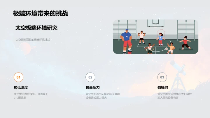 太空探索知识普及PPT模板