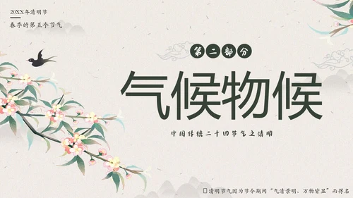 清明节知识清明节气清明扫墓清明习俗清明养生PPT
