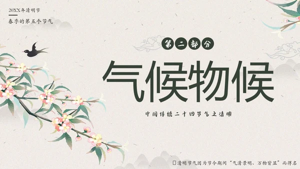 清明节知识清明节气清明扫墓清明习俗清明养生PPT