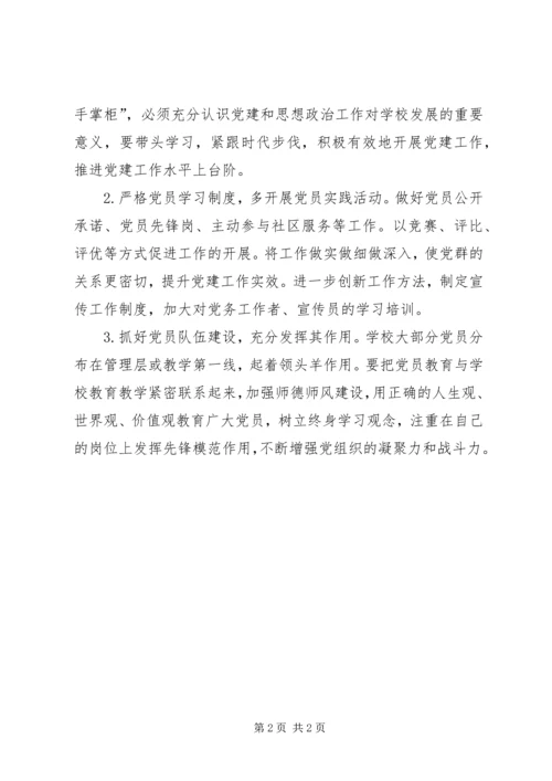 二实小党支部党建工作存在的具体问题及表态讲话稿_1.docx