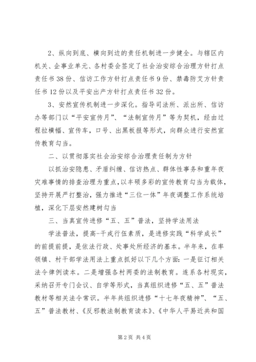乡镇综合治理工作报告.docx