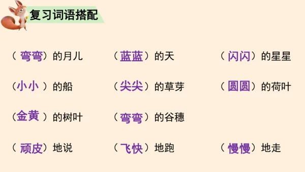 统编版语文一上第四单元复习课件