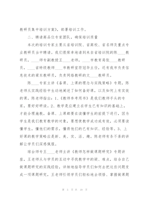 教研员年终工作总结5篇.docx