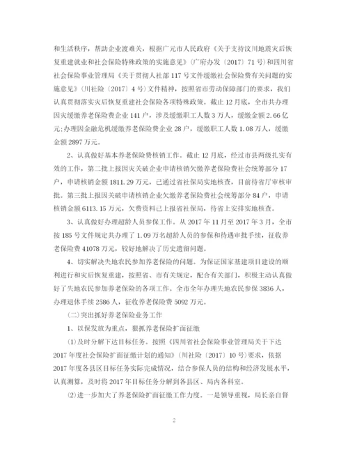 精编之度养老保险个人总结范文.docx
