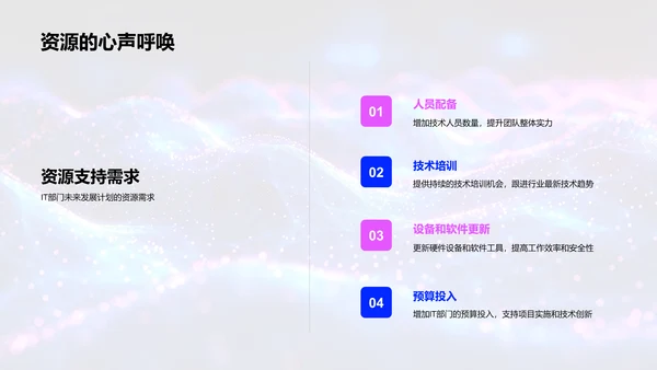 IT年中成果展示PPT模板