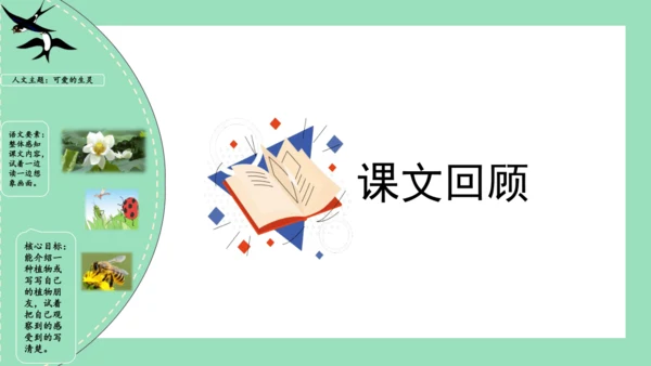 统编版三年级语文下册同步高效课堂系列第一单元（复习课件）
