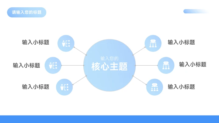蓝色渐变现代大学生职业规划PPT模板