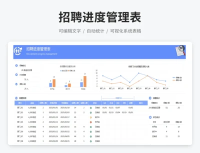 招聘进度管理表