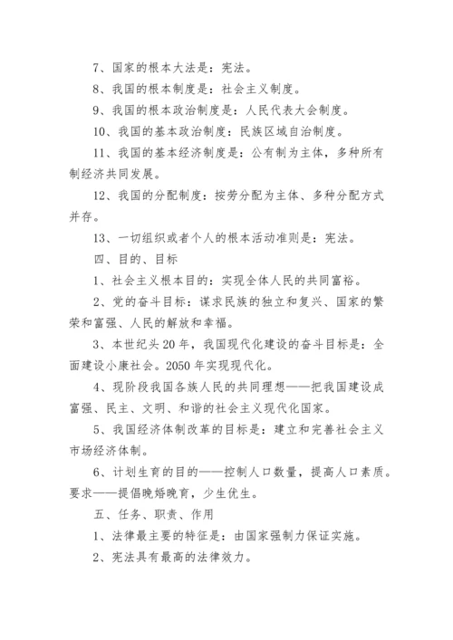 2023中考政治必备知识点总结.docx