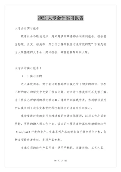 2022大专会计实习报告.docx