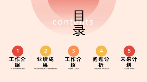 红色扁平简约龙年年终总结