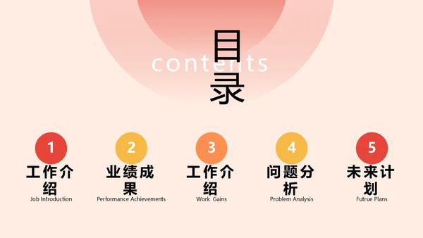 红色扁平简约龙年年终总结