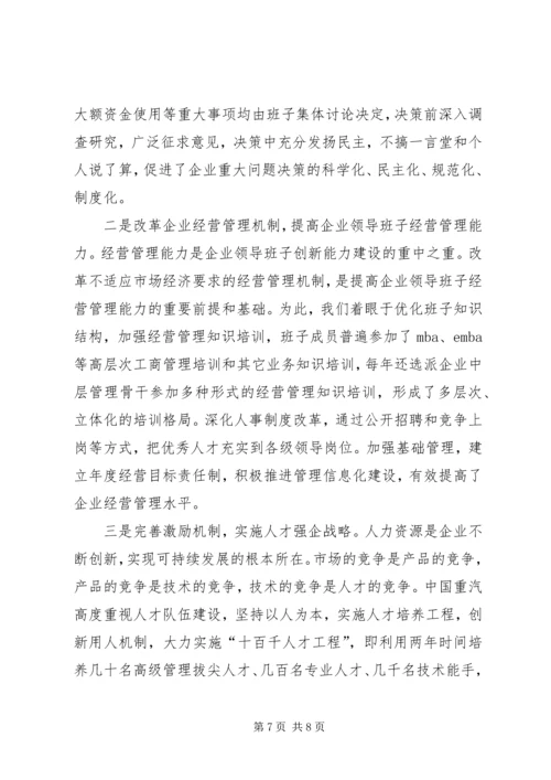 增强领导班子创新能力推动企业持续健康发展典型材料.docx