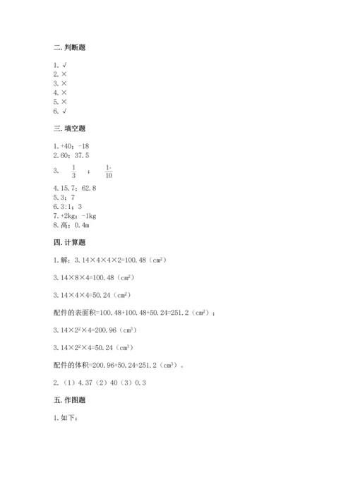 人教版六年级下册数学期末测试卷【中心小学】.docx