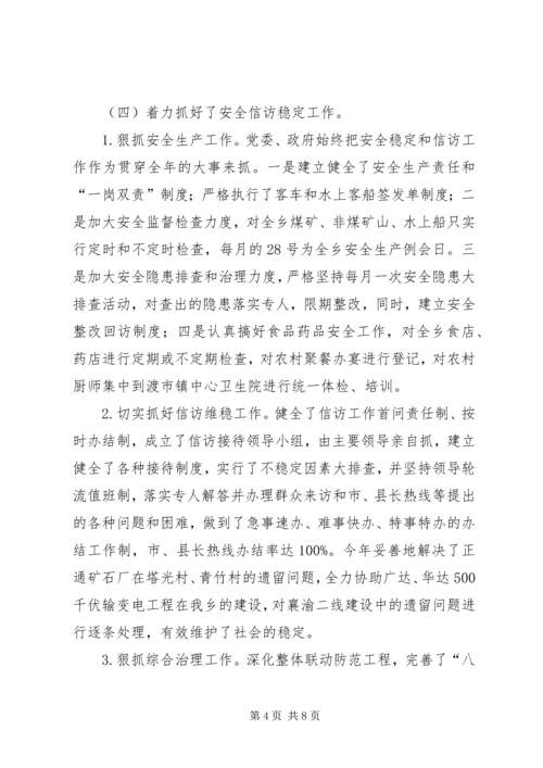 乡镇年终工作总结及明年工作思路.docx