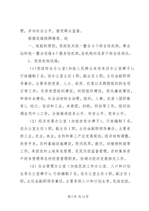 镇机构改革实施方案 (3).docx