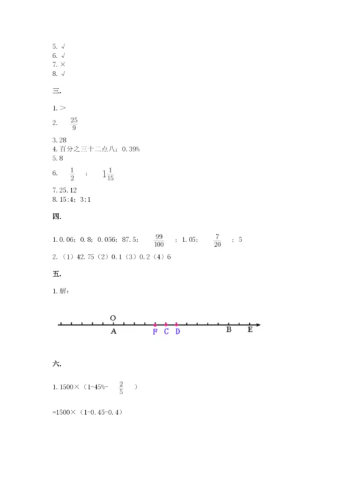 小升初数学综合模拟试卷附答案【能力提升】.docx