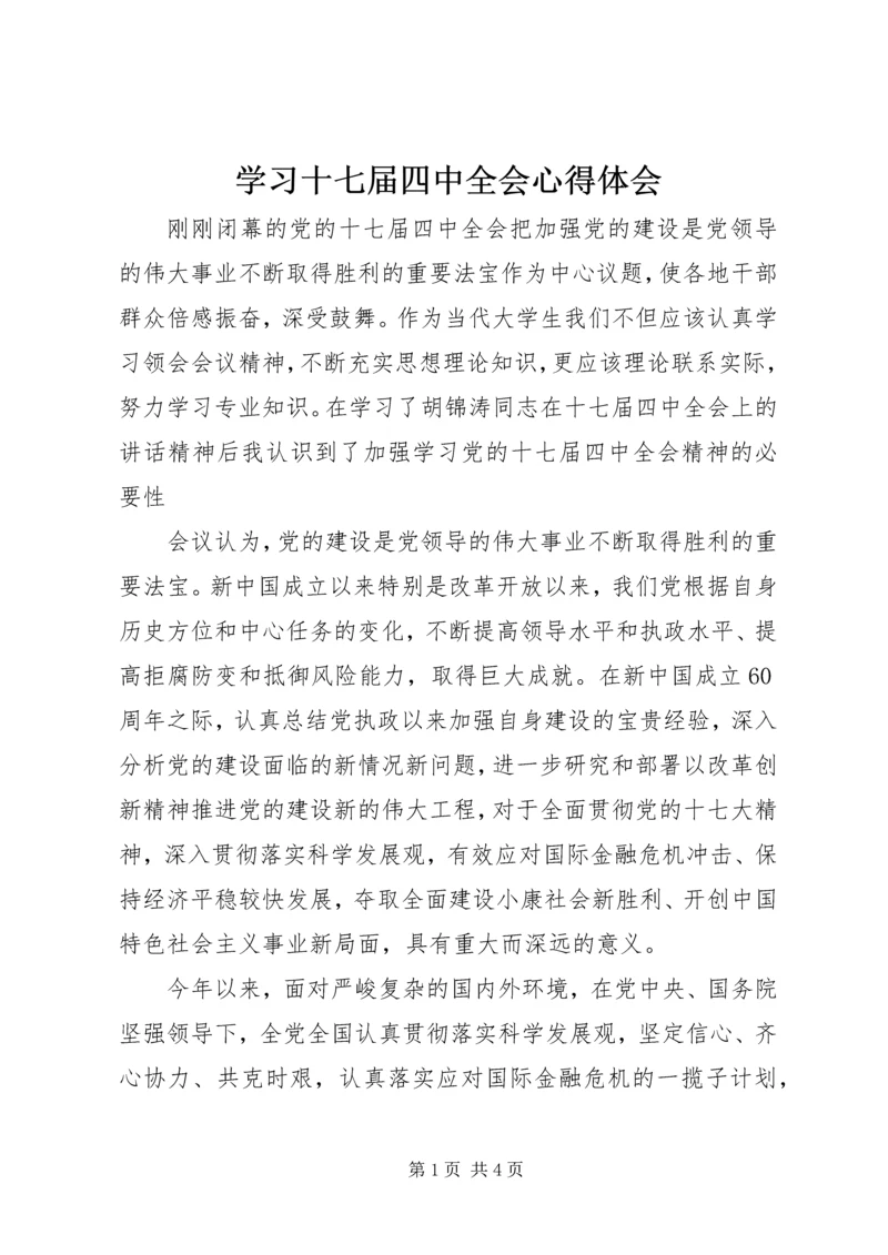 学习十七届四中全会心得体会 (11).docx