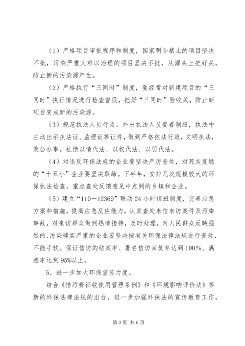 市环保局创文明单位工作计划.docx