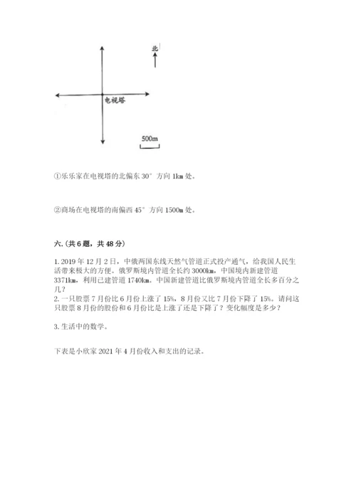 六年级毕业班数学期末考试试卷（名师系列）.docx
