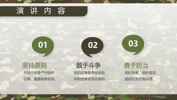 迷彩风军队军事工作总结汇报动态PPT