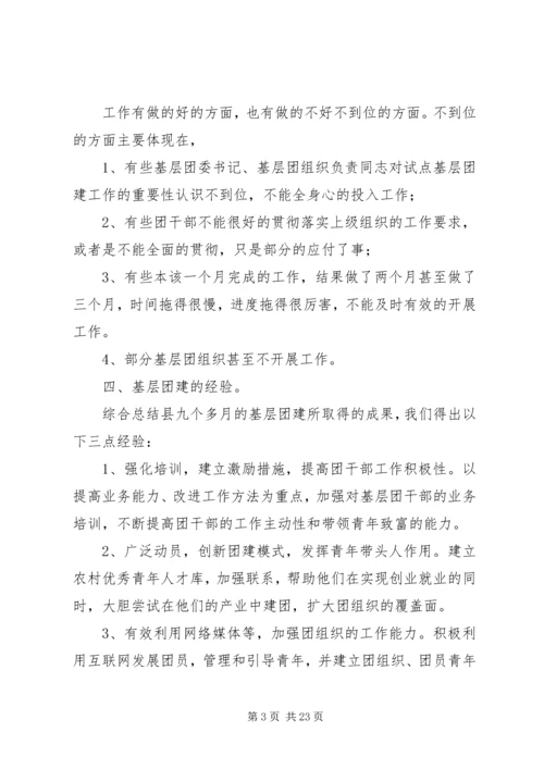 团县委基层团组织建设工作自查报告.docx