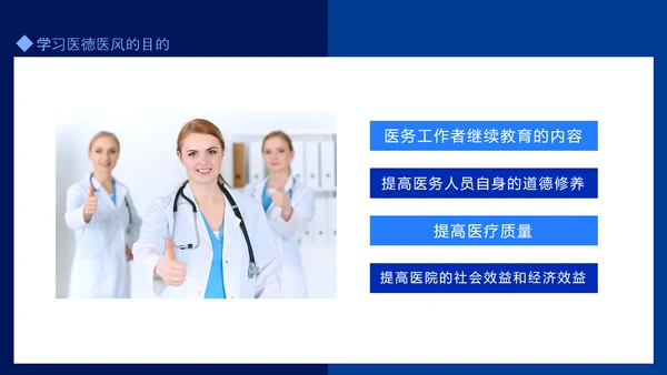 医务人员职业道德医德医风培训动态PPT模板