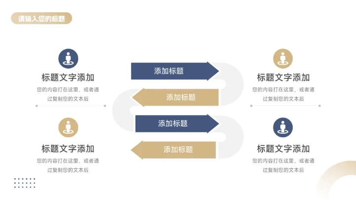 高端蓝金质感市场营销总结汇报PPT模板