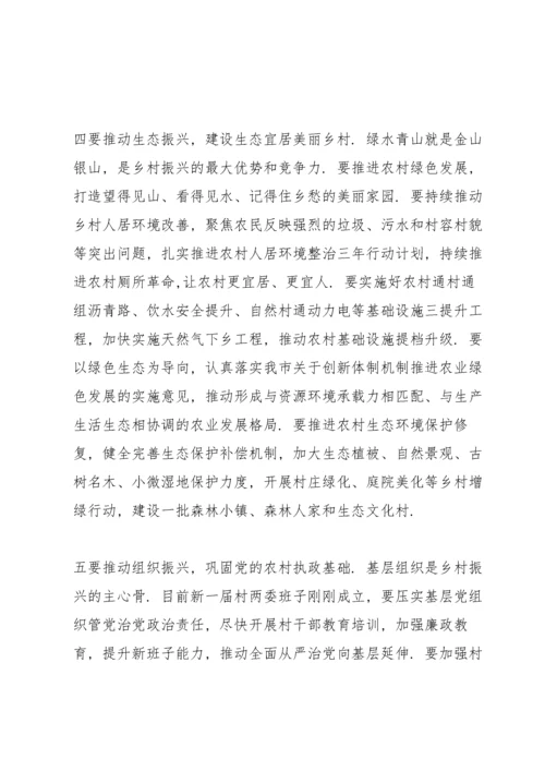 村支部书记乡村振兴发言稿范文(19篇).docx